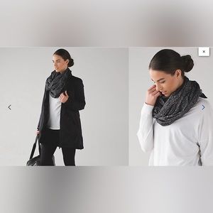 lululemon Vinyasa Wrap Rulu Coco Pique Black White - Like New!